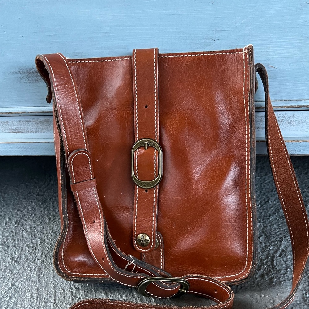 Patricia Nash Genuine Leather Crossbody Handbag